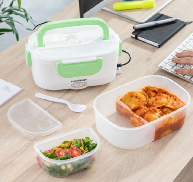 Cloer Menübox 800MBX – Elektrische Lunchbox Zum Aufwärmen Mit Dampf, 1,2 Liter, Inkl. Tablett & Messbecher – Schonende Essenserwärmung
