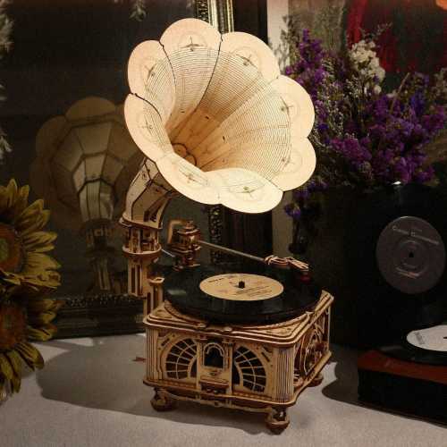 Funktionsfähiges Grammophon