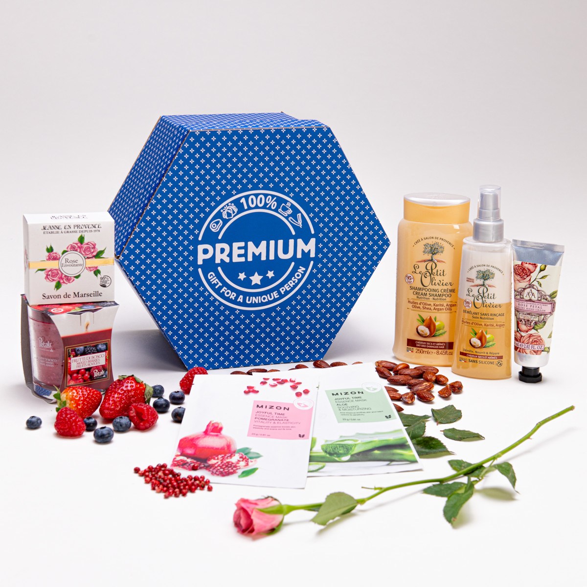 Giftboxeo s kosmetikou MIX - Modré
