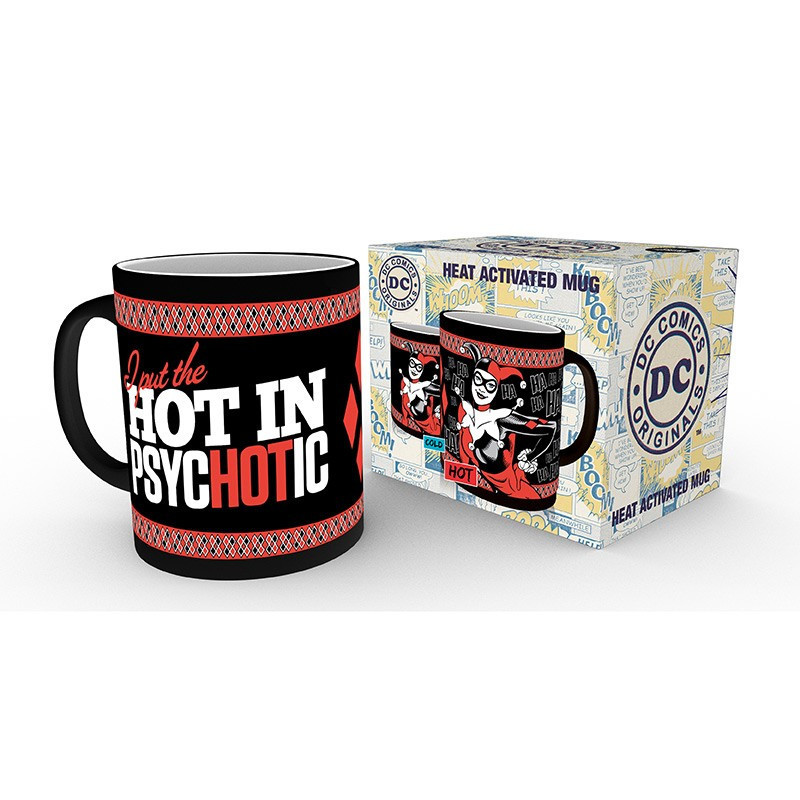 DC COMICS Mug Heat Change 320 ml Harley Quinn Psychotic - Měnící hrnek Harley Quinn (MGH0010)