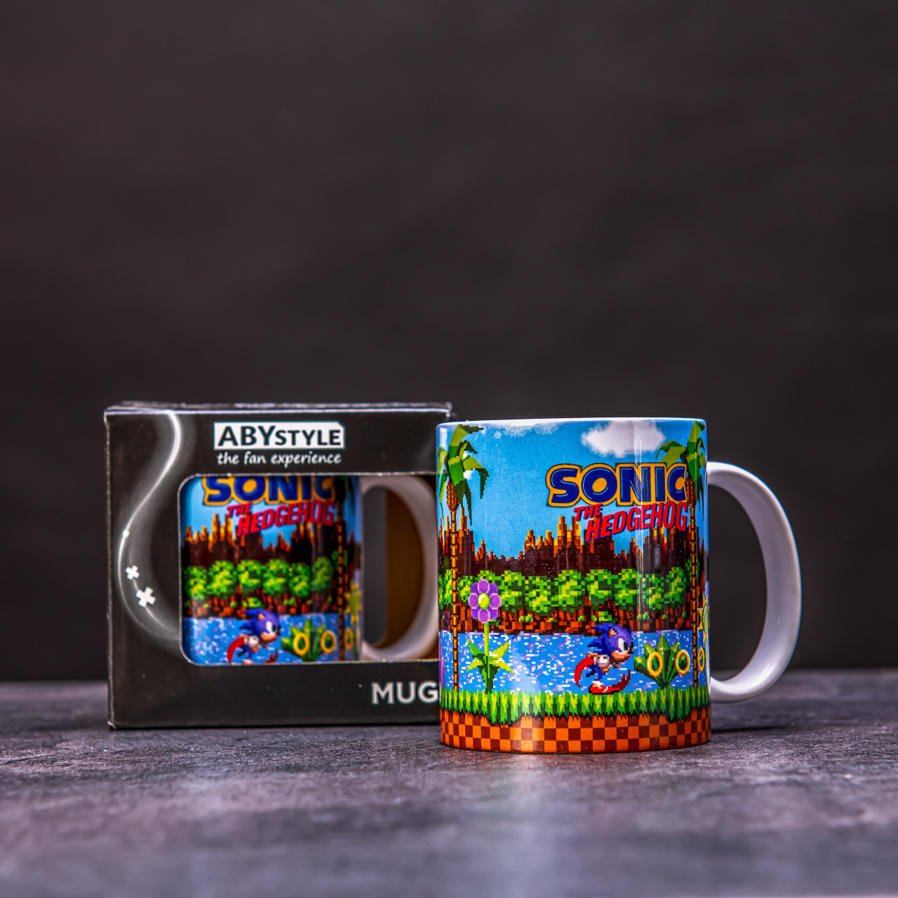 SONIC Mug 320 ml Retro subli with box x2 - Měnící hrnek Sonic (ABYMUG531)