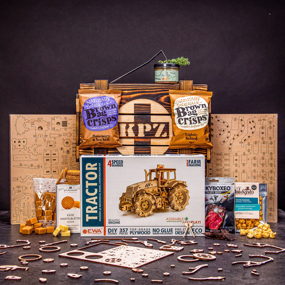 KPZ bedna s traktorem