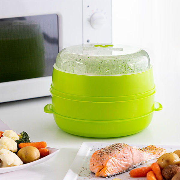 Dvojitý napařovač do mikrovlnné trouby fresh innovagoods (V0101128)
