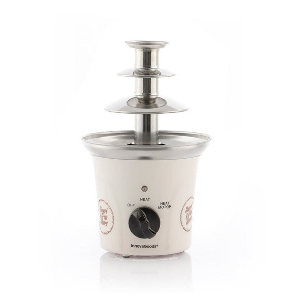2 x Čokoládová fontána sweet & pop times innovagoods 70W bílá nerez (V0100955)