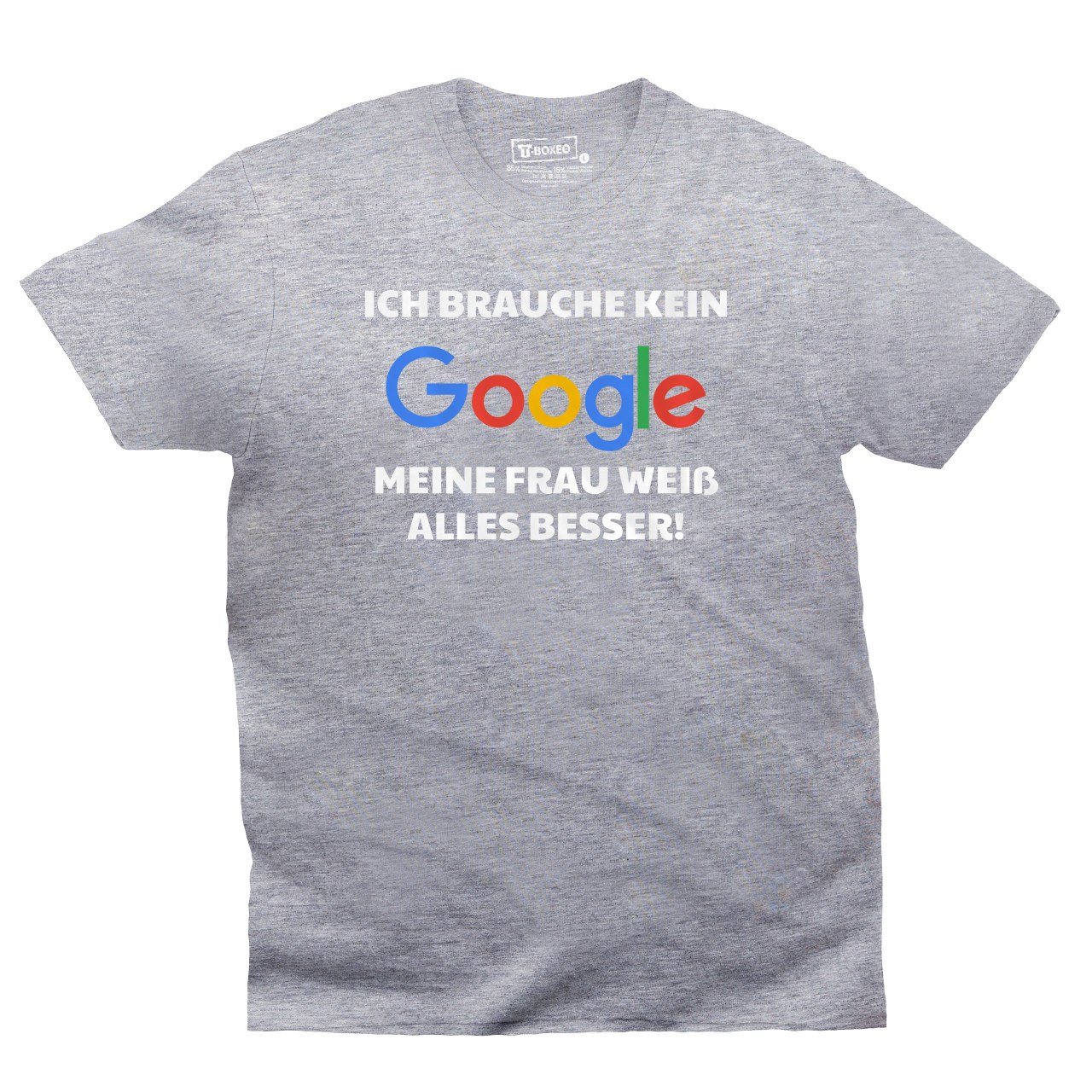 Pánské tričko s potiskem "Nepotřebuji google" DE