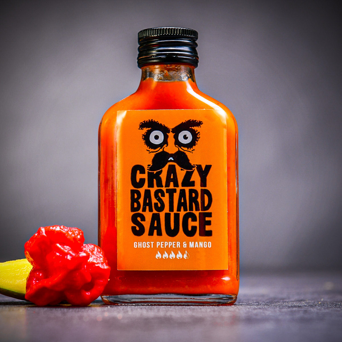 Extra ostrá indická omáčka Ghost Pepper & Mango s Bhut Jolokia 100 ml