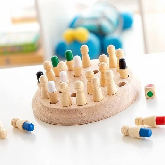 Dřevěné paměťové šachy taeda innovagoods 26 kusů (V0101251)