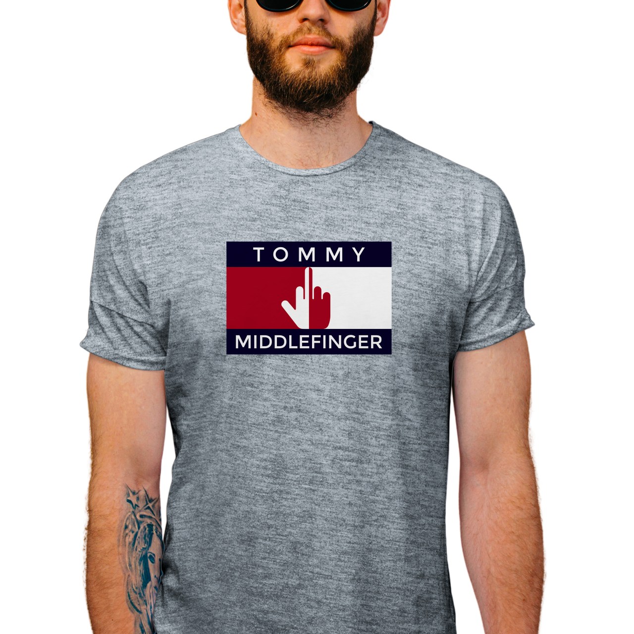 Pánské tričko s potiskem “Tommy Middlefinger”