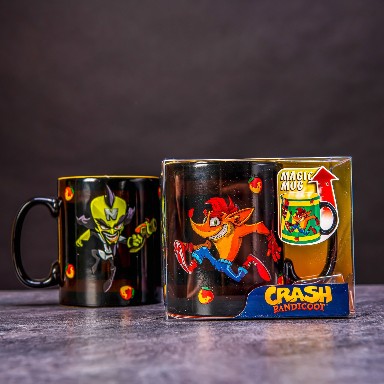CRASH BANDICOOT Mug Heat Change 460 ml Nitro boîte x2 - Měnící hrnek Crash (ABYMUGA032)