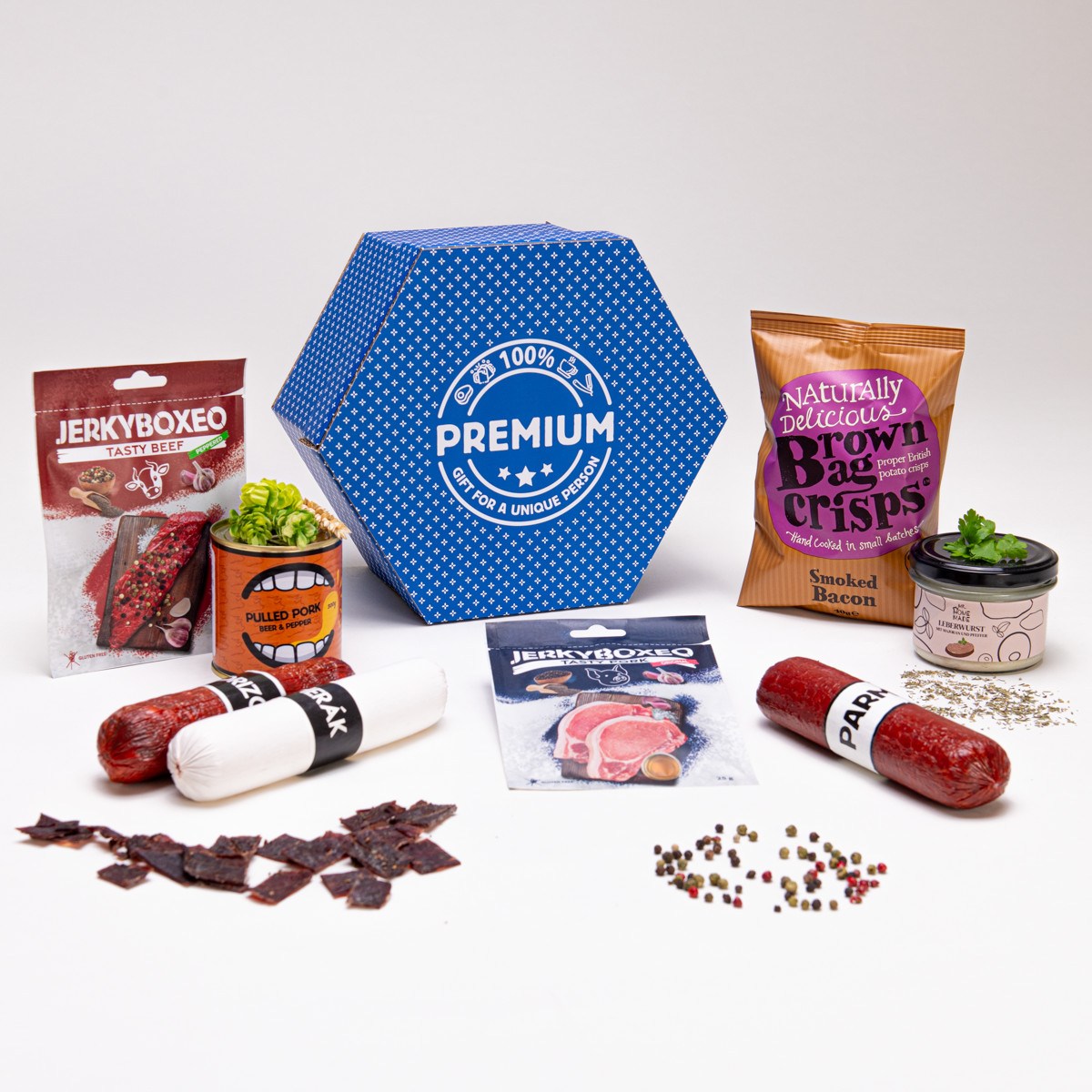 Giftboxeo plné masa - Modré