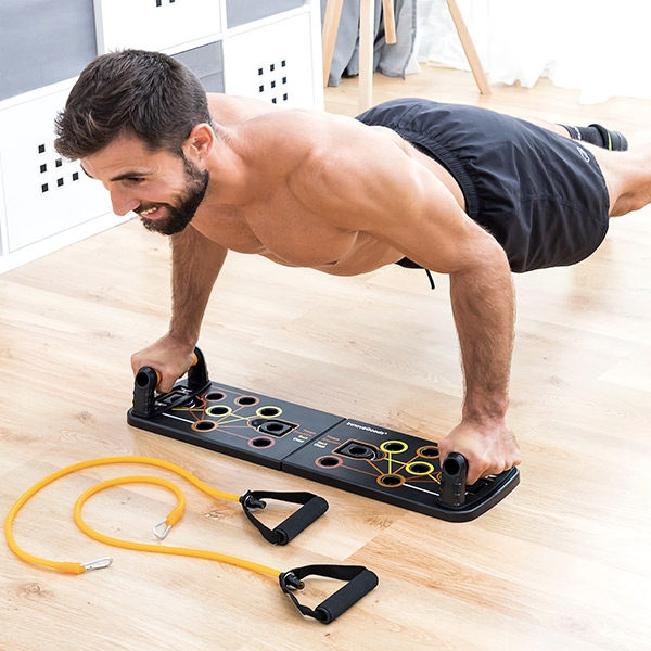 Push-up deska na kliky s odporovými gumami a příručkou cviků pulsher innovagoods (V0103181)
