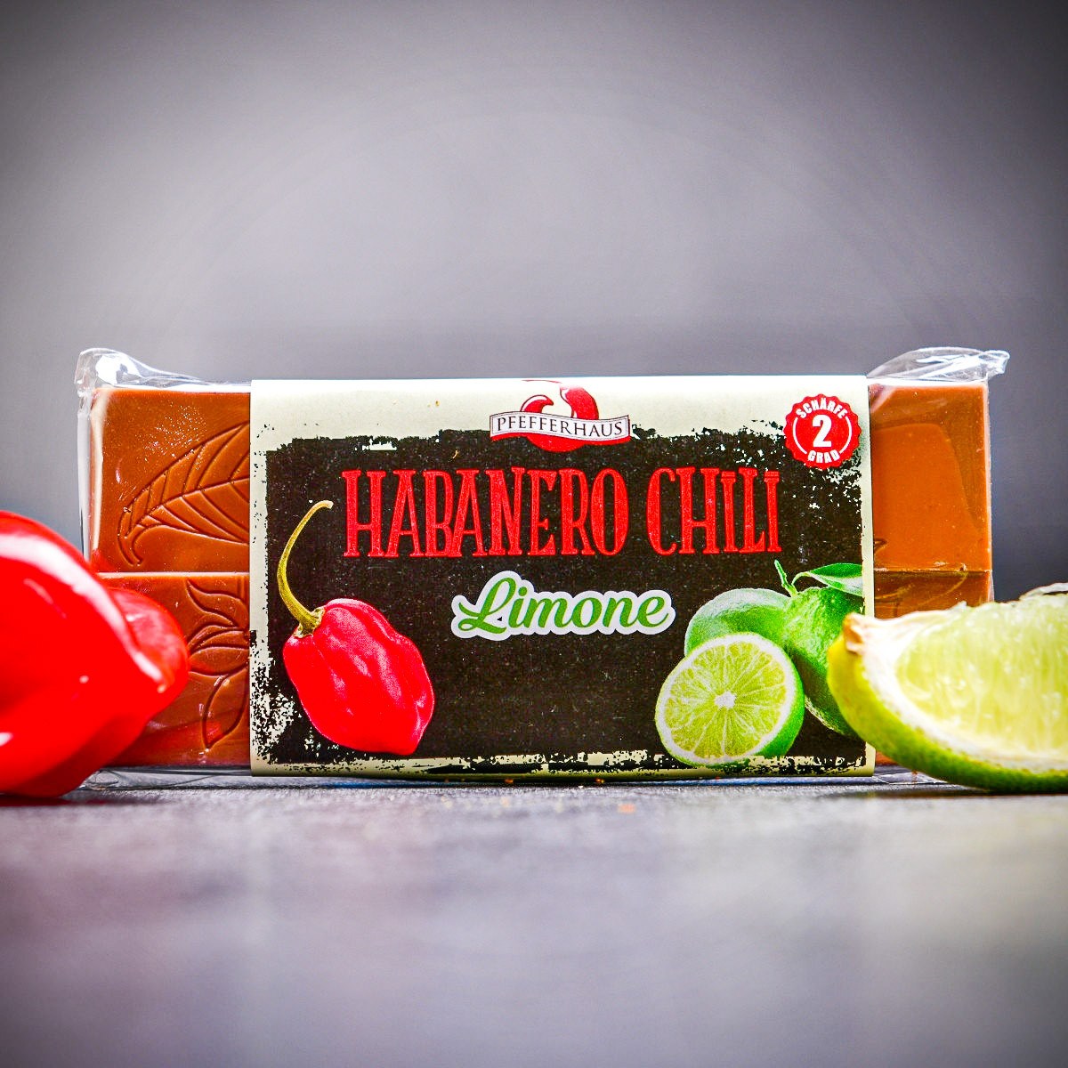 Hořká čokoláda s limetkou a papričkou Habanero 50 g