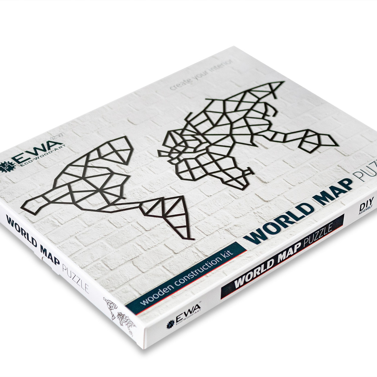 Designové nástěnné puzzle - World Map