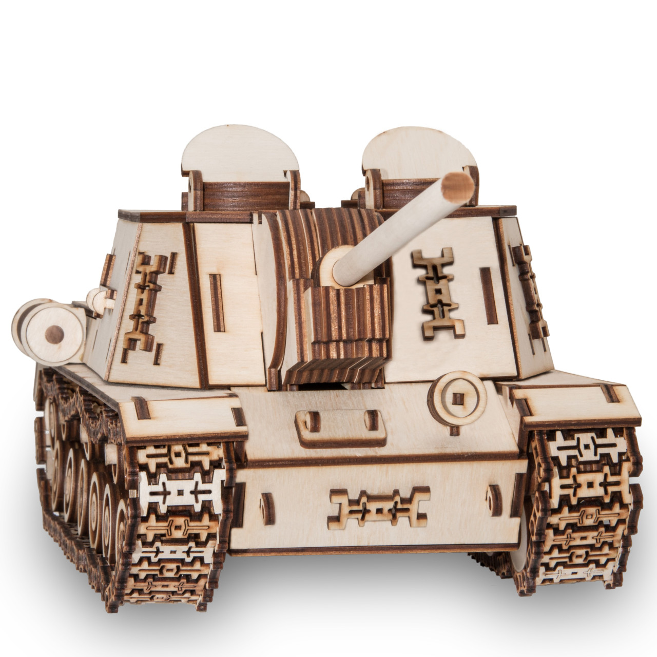 Dřevěný skládací 3D model - Tank ISU-152