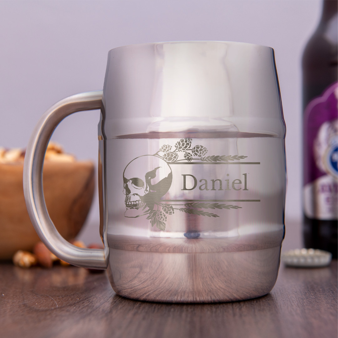Nerezový "půllitr" s gravírováním 400 ml - lesklý