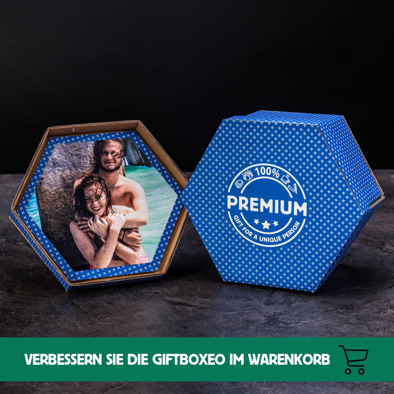 Giftboxeo plné čokoládových specialit - Modré
