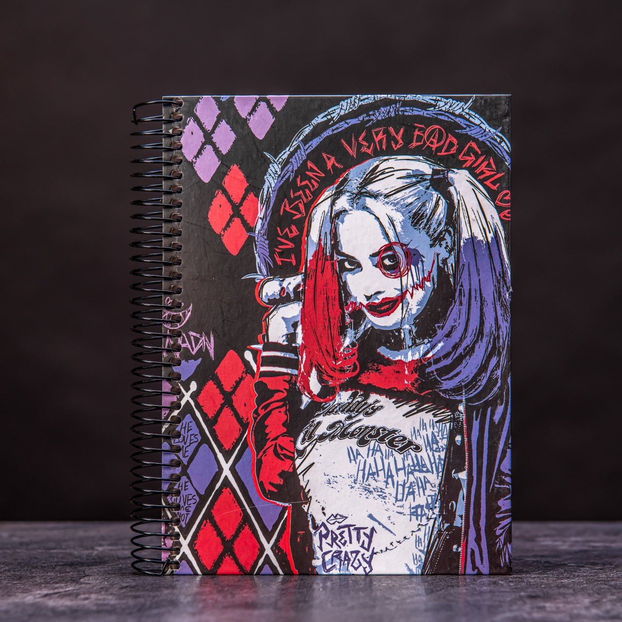 Blok/zápisník A5 kroužková vazba - DC Comics Harley Quinn