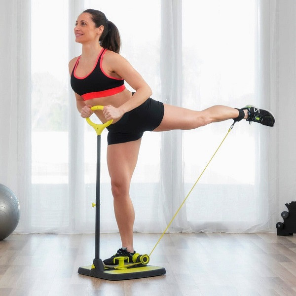 Fitness plošina na posilování hýždí a nohou s návodem na cvičení innovagoods (V0100829)