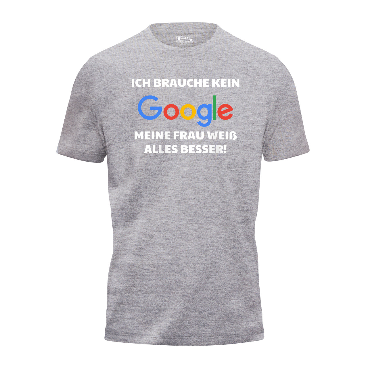 Pánské tričko s potiskem "Nepotřebuji google" DE