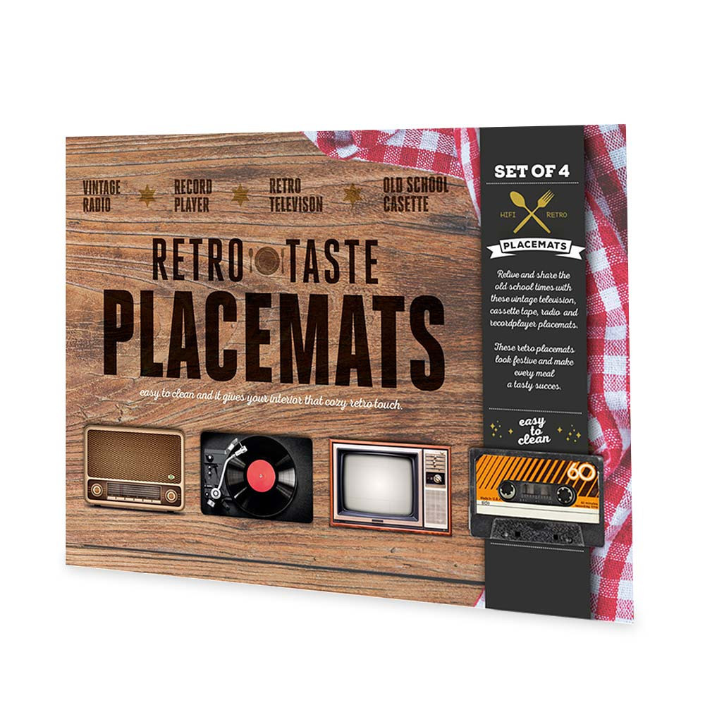 Set podložek pod jídlo Retro