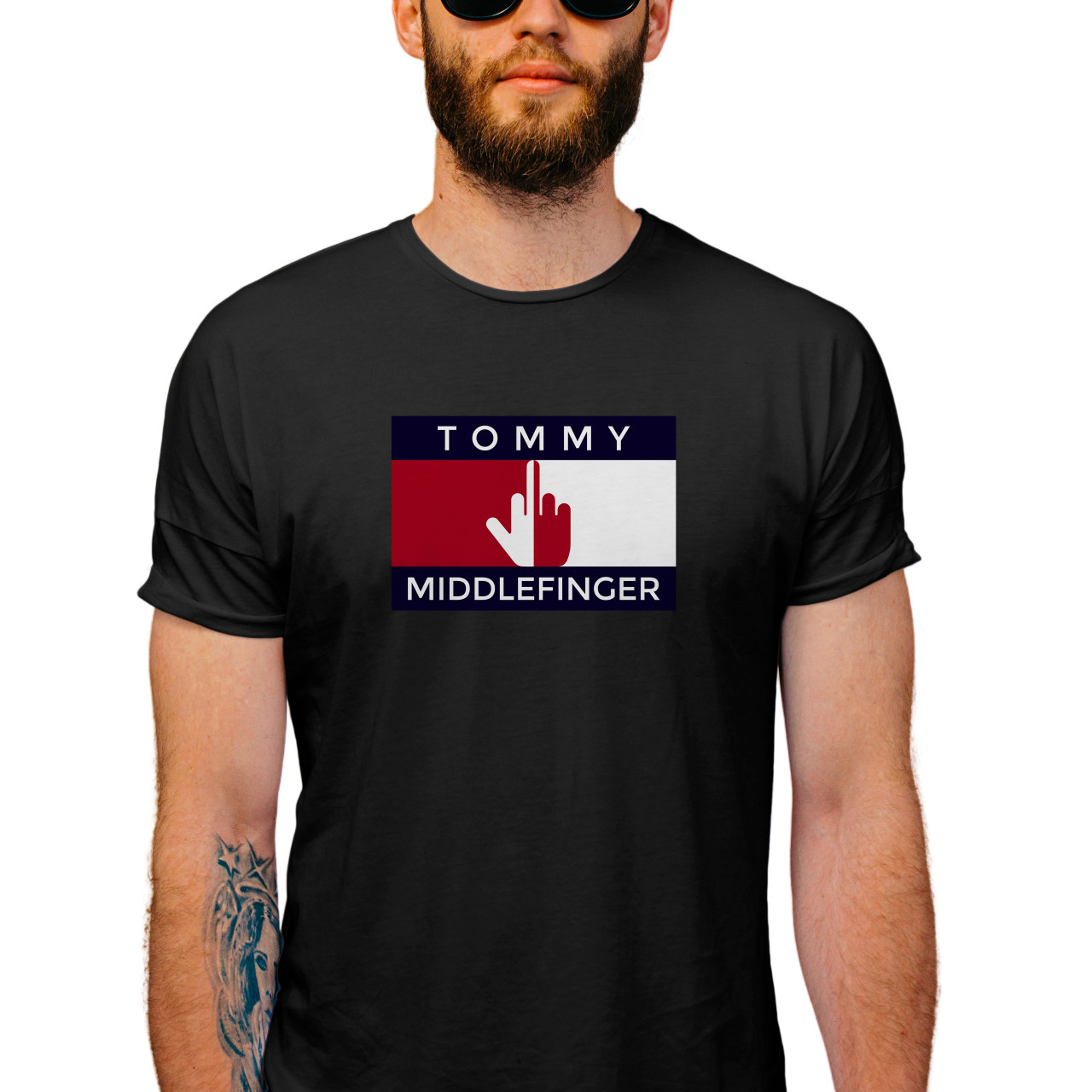 Pánské tričko s potiskem “Tommy Middlefinger”