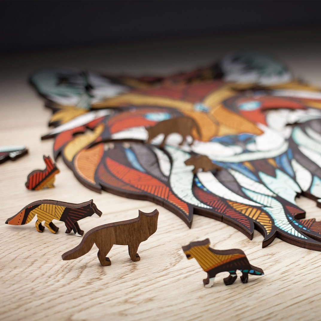 Kreativní magické puzzle – Liška