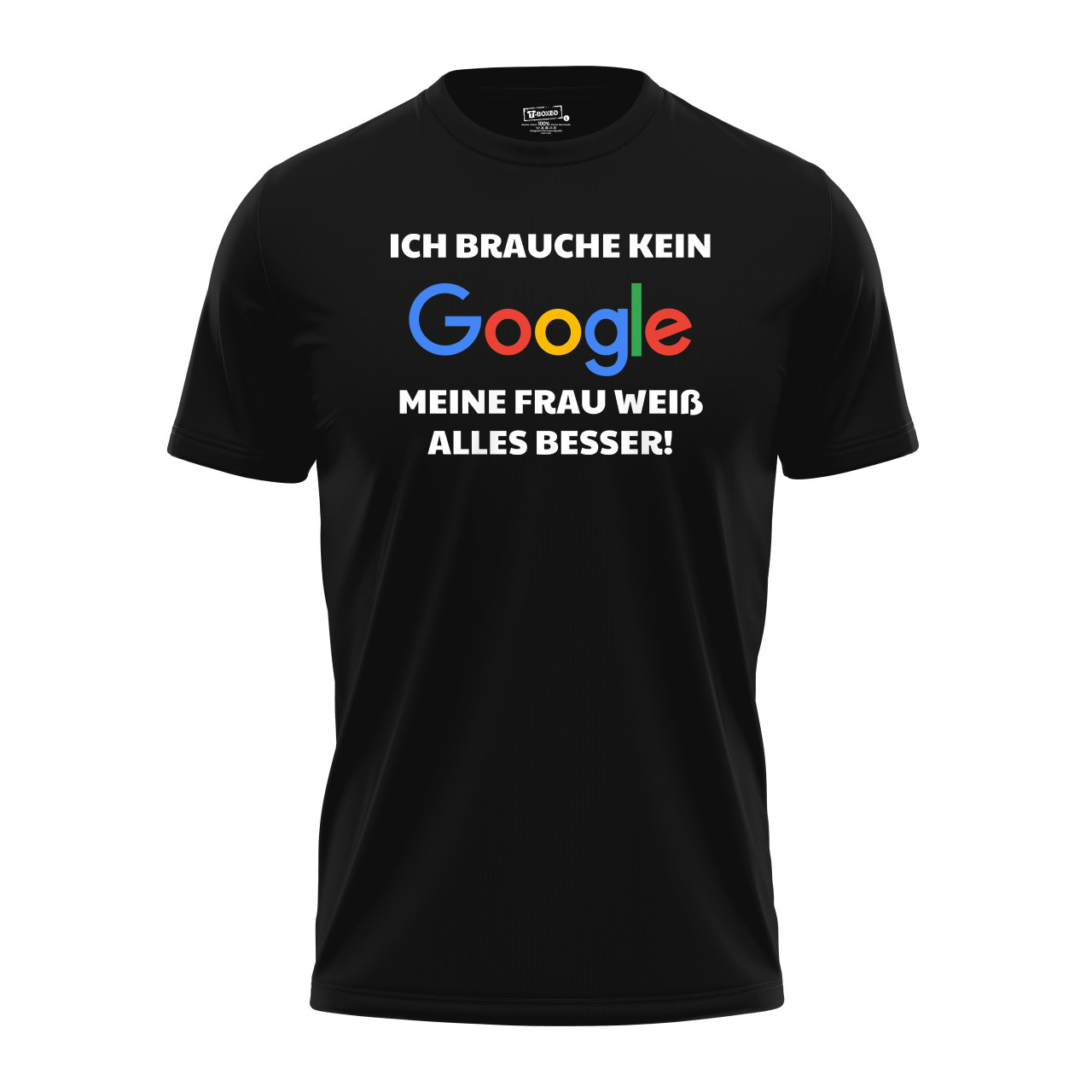 Pánské tričko s potiskem "Nepotřebuji google" DE