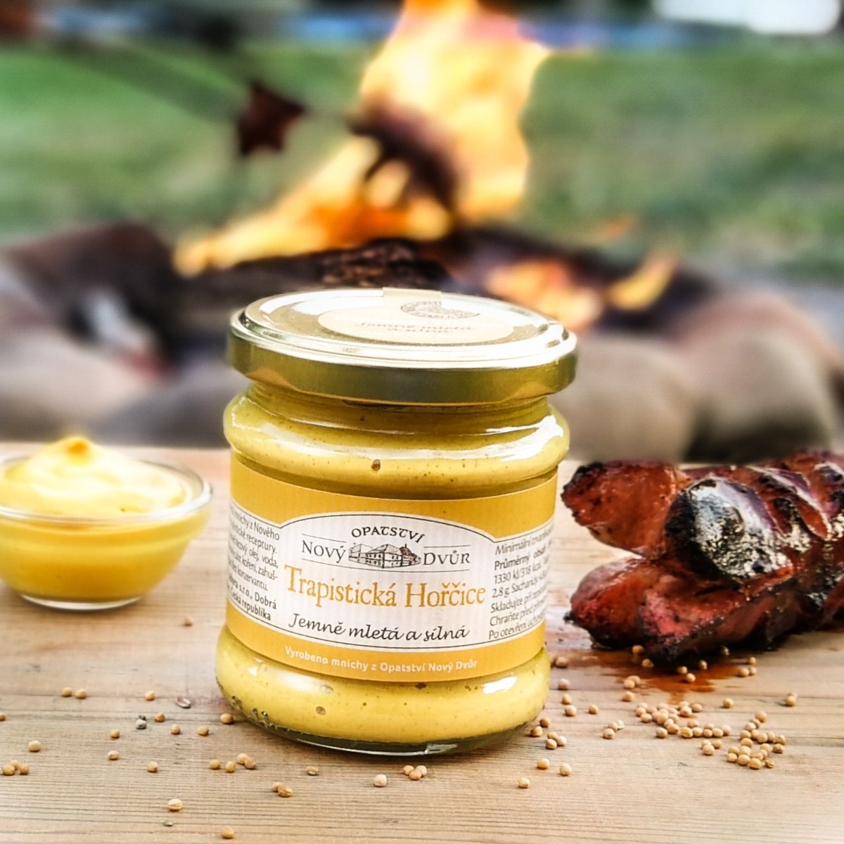 Moutarde Trappiste - trapistická hořčice 190g