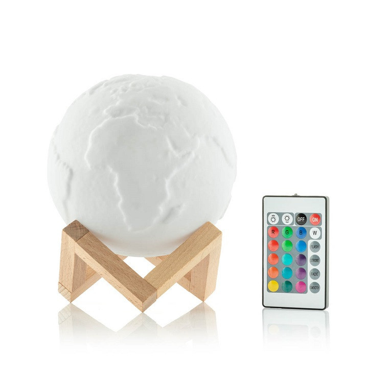 Dobíjecí led lampa planeta země worldy innovagoods (V0103265)