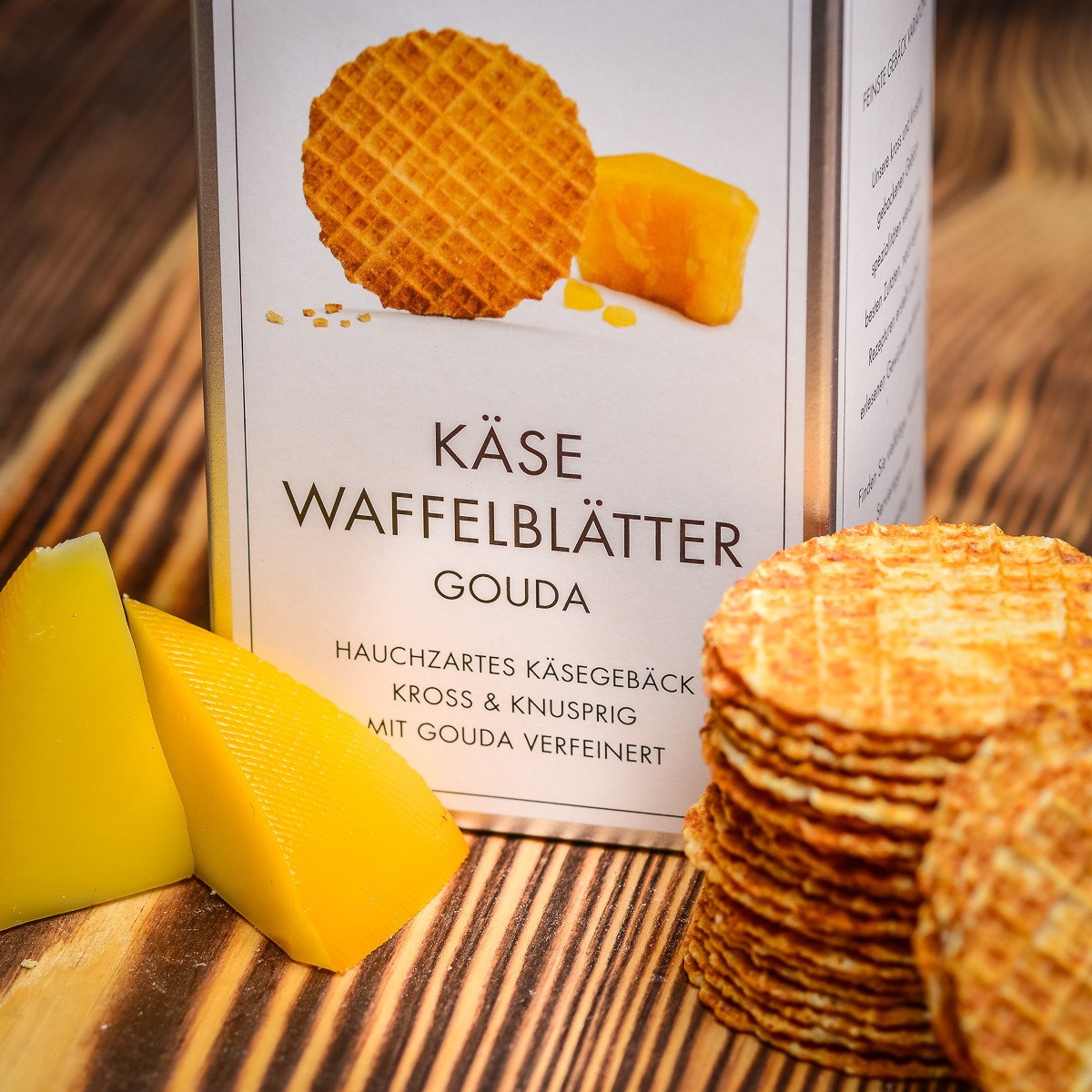 3 x Michelsen Käse Waffelblätter Gouda 100g - sýrové vafle