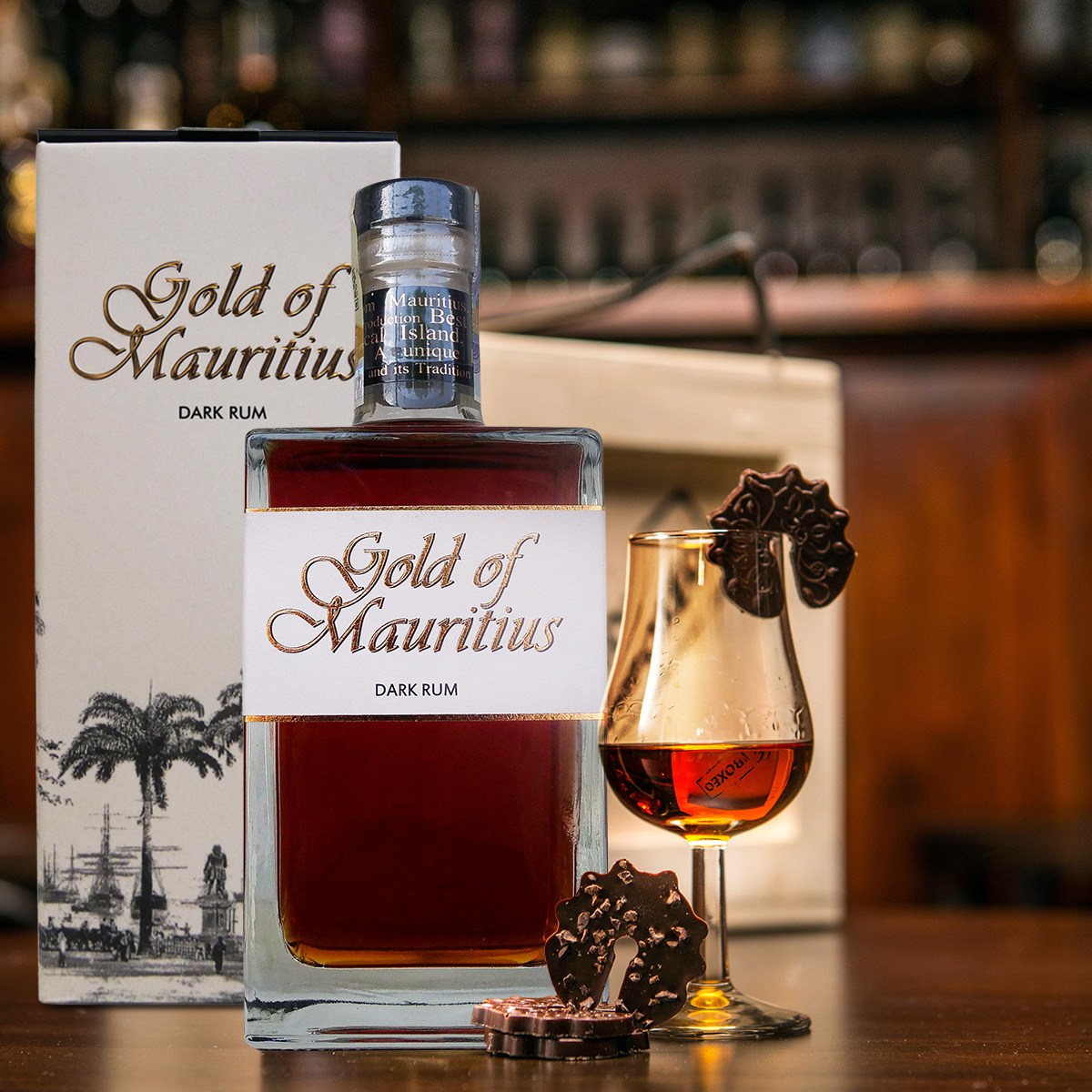 Bedna s rumem Gold of Mauritius