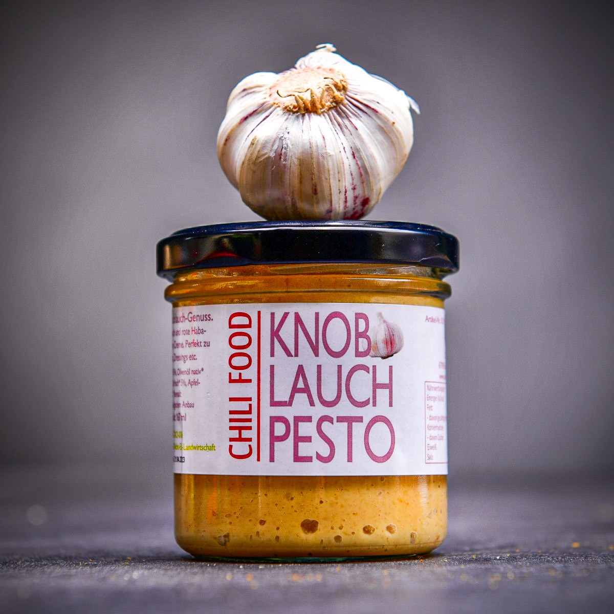 Organické česnekové pesto s papričkou Habanero 167 ml