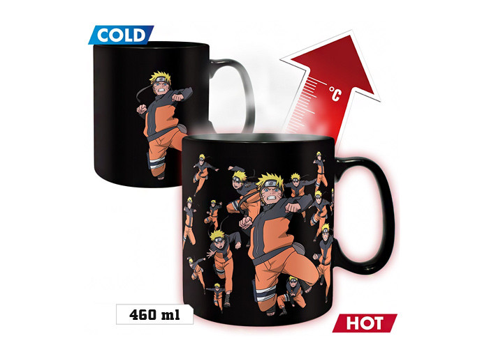 Keramický hrnek Naruto Shippuden Heat Change Multicloning – 460 ml