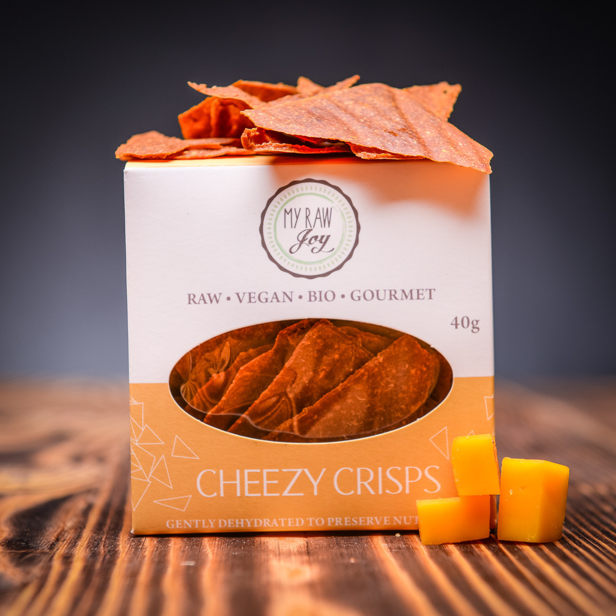 sýrové krekry Cheezy Crisps 40 g