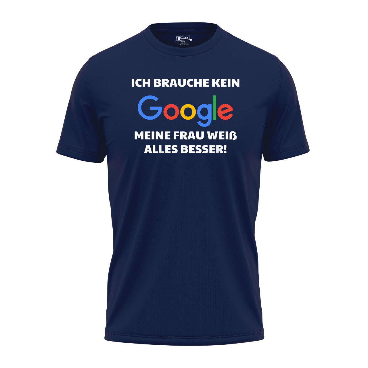 Pánské tričko s potiskem "Nepotřebuji google" DE