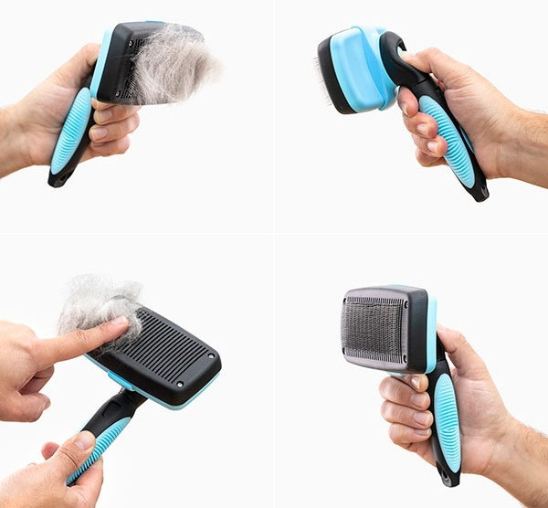 ČISTÍCÍ KARTÁČ NA DOMÁCÍ MAZLÍČKY SE ZATAHOVACÍMI ZUBY GROOMBOT INNOVAGOODS (V0103209)