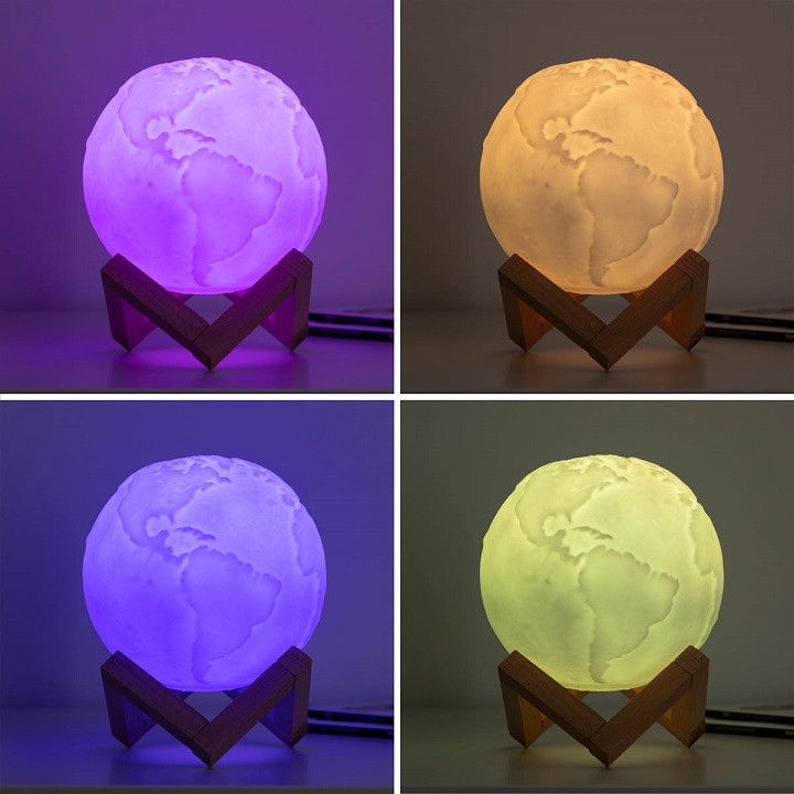 Dobíjecí led lampa planeta země worldy innovagoods (V0103265)