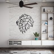 Designové nástěnné puzzle - Lion Head
