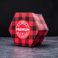 Hexagon plný luxusních holících potřeb - Flanelový