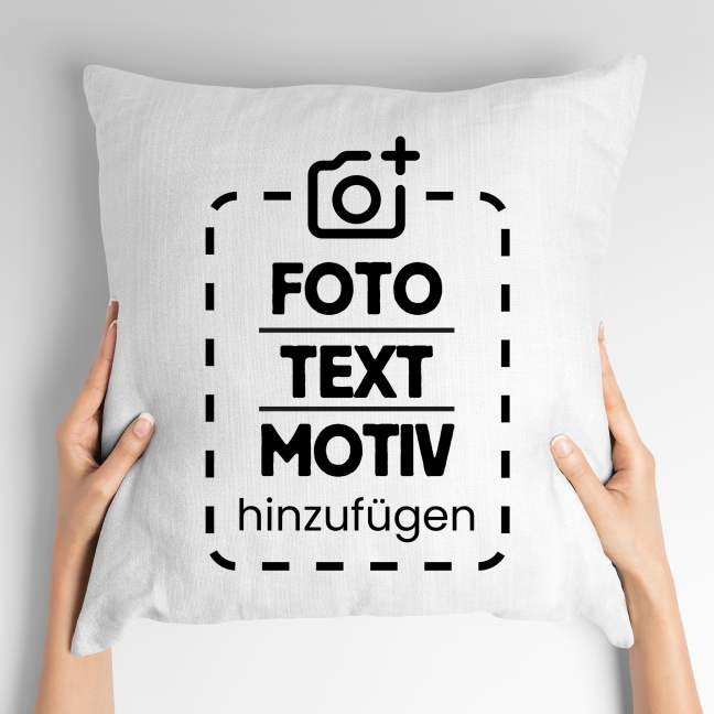 Kissen mit eigenem Aufdruck oder mit Motiv