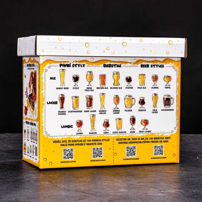 Beerboxeo - Geschenkverpackung voller Bierspezialitäten EXKLUSIVE mit Bier-T-Shirt