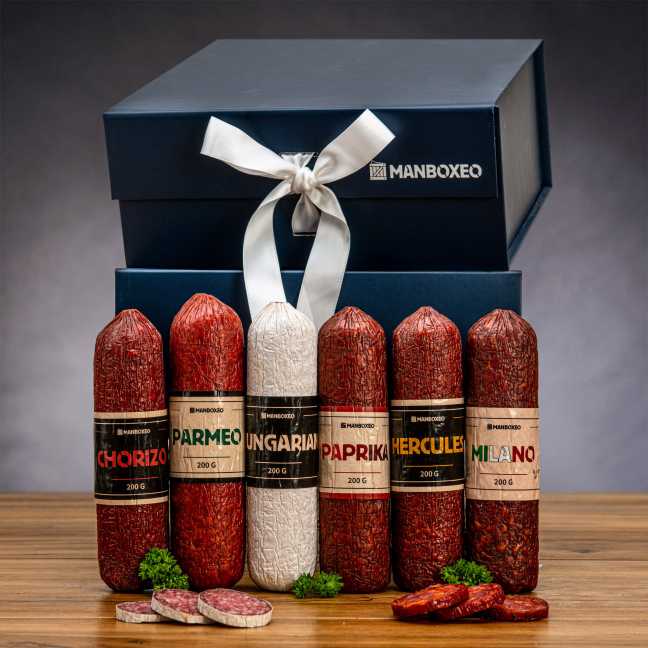 Giftboxeo Geschenkbox (royal blue) - Voller Salami