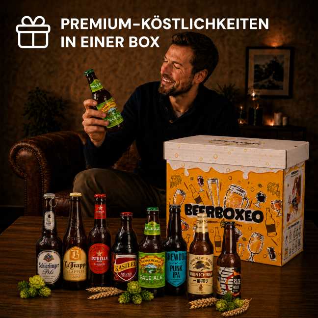 Beerboxeo - Geschenkverpackung voller Bierspezialitäten