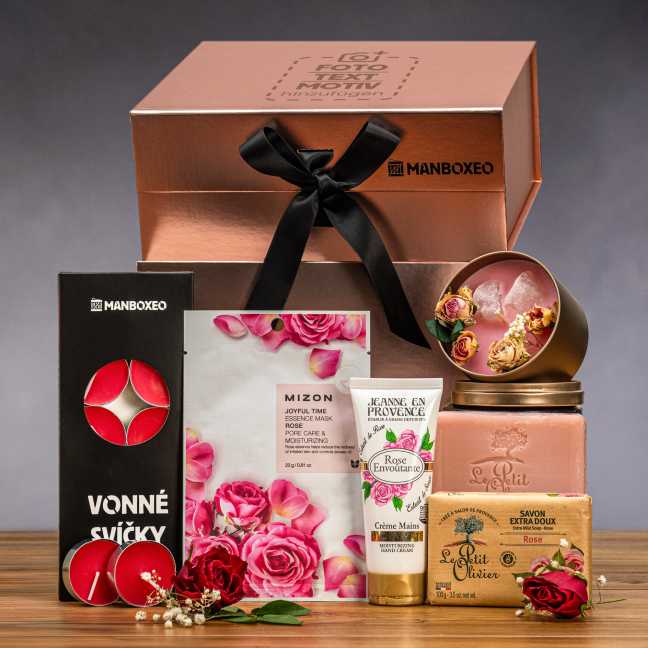 Geschenkboxeo für Frauen - Mit Luxuskosmetik Rose
