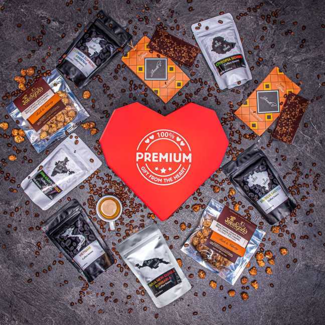 Loveboxeo-Geschenkset voller Premium-Kaffee XXL