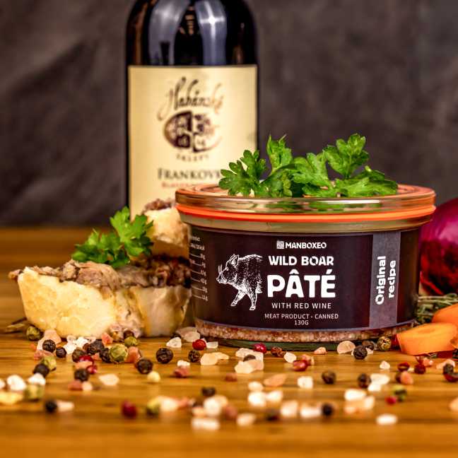 Wildschweinpastete in Rotwein 130 g