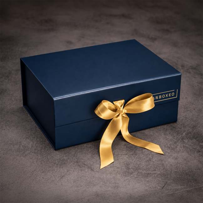 Leere Geschenkbox – Royalblau