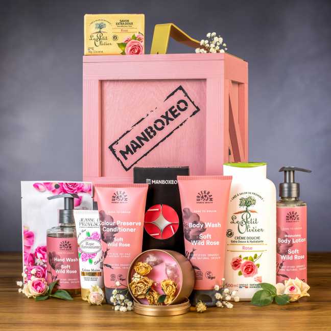 Manboxeo mit Luxuskosmetik - Rose 