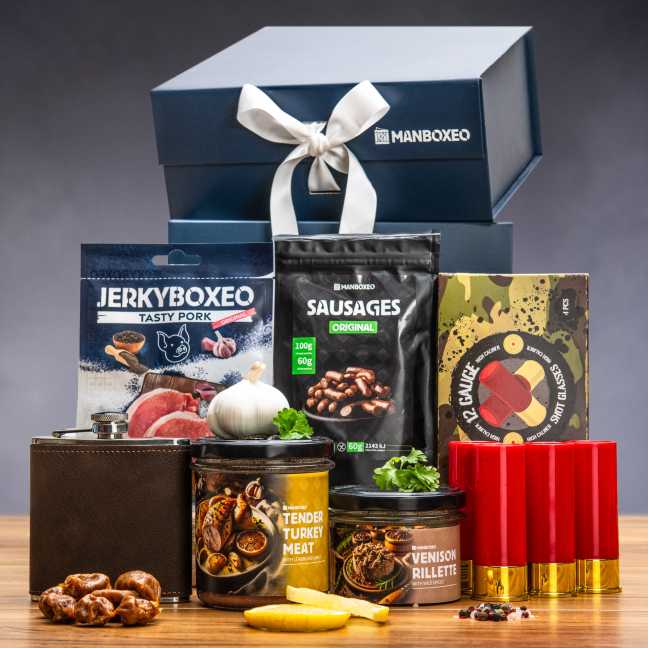 Giftboxeo Geschenkbox (royal blue) - Für den Jäger