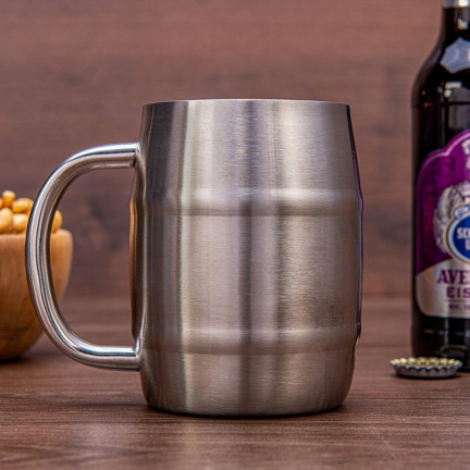 {{Kühlendes Bierbecher aus Edelstahl 400 ml}}